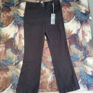 NWT Chicos Size 0 (4-6) Short Black Classic Straight Trouser Pants Stretchy